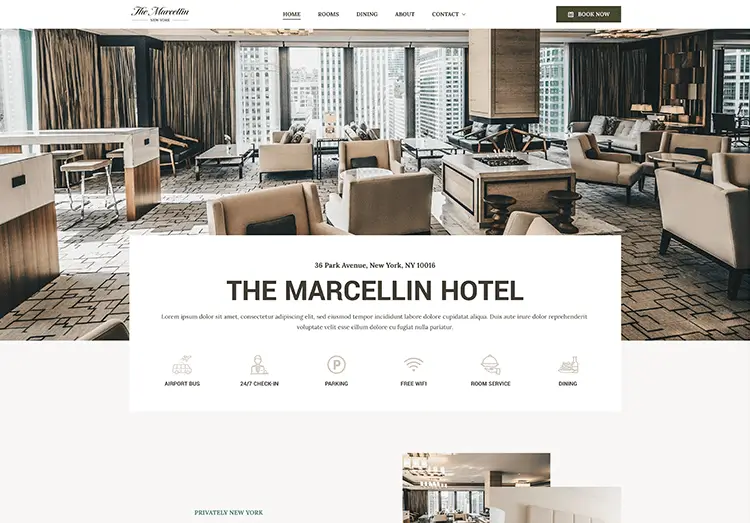 Website Builder | In just a few minutes, easily create your website - City Hotel