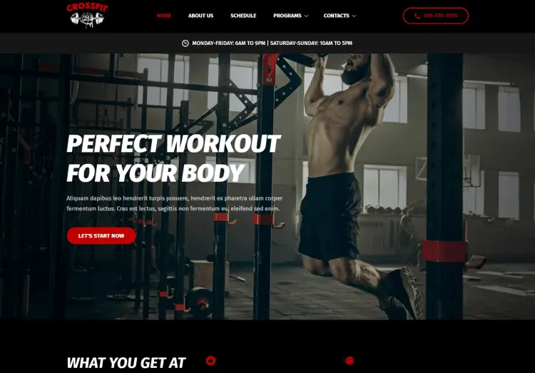 Website Builder | In just a few minutes, easily create your website - Crossfit