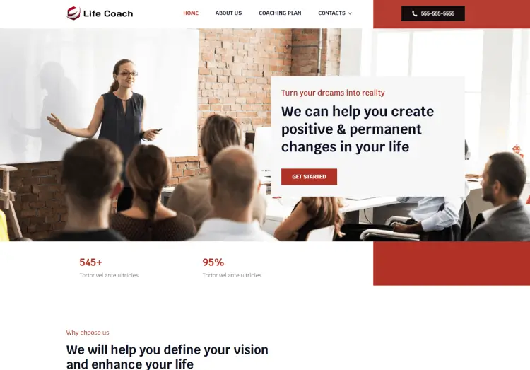 Website Builder | In just a few minutes, easily create your website - Life Coach