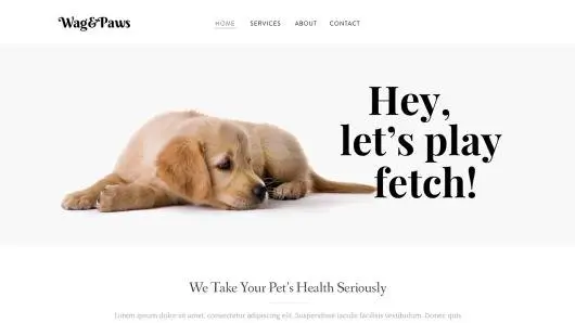 Weebly Builder | Create A Website In Minutes - Wag & Paws