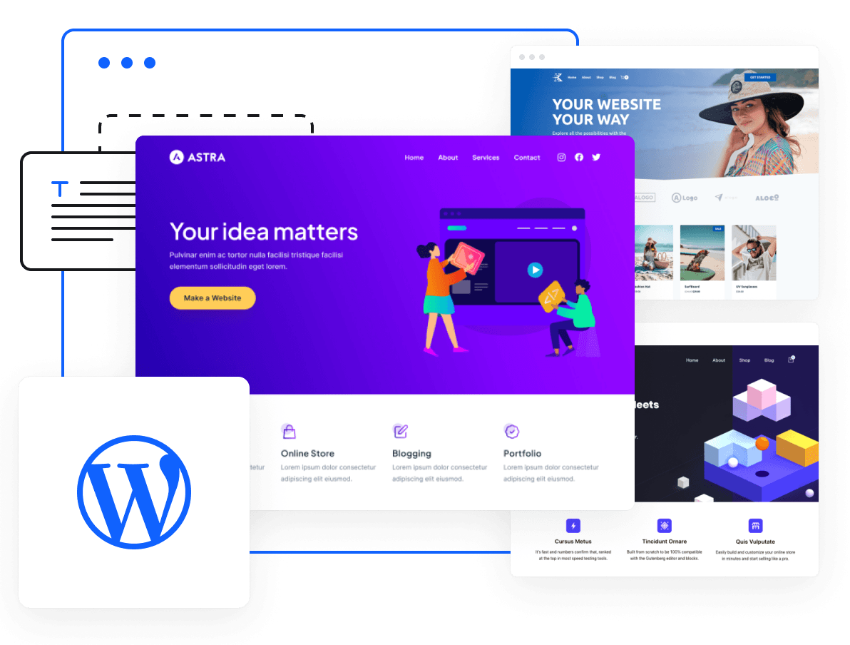 Unlimited WordPress Hosting Plans, Managed WordPress Hosting Services - More than 10,000+  WordPress Themes